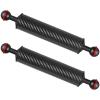 MINIFOCUS 2PCS Carbon Fiber Underwater Float Arm, D40mm, 10", Aquatic Arm, Buoyancy Provided 155g*2, Dual Ball Mounts for Photography and Video, Compatible with Diving Trays, Video Lights view 1
