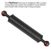 MINIFOCUS 2PCS Carbon Fiber Underwater Float Arm, D40mm, 10", Aquatic Arm, Buoyancy Provided 155g*2, Dual Ball Mounts for Photography and Video, Compatible with Diving Trays, Video Lights view 3