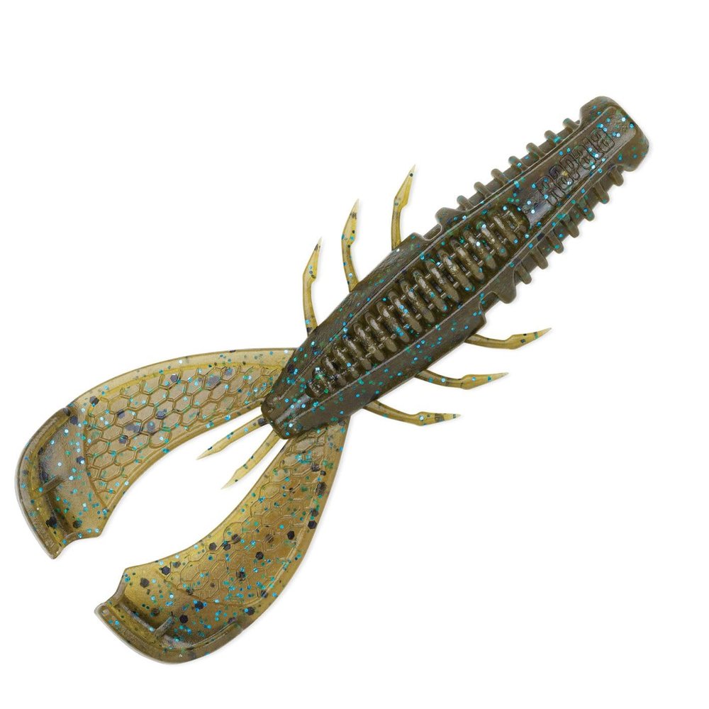 CrushCity Cleanup Craw 3 Green Pumpkin Blue CCCLC35GPBL