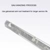 GZHERVICES 1 Pair Razor Wire Bracket, Barb Wire V Extension Arm, Hot-dip Galvanised V-Bracket, Roll Concertina Garden Fence Wire Bracket view 3