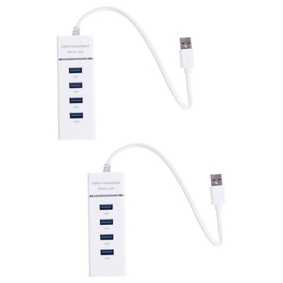OSALADI 2pcs USB Port Hub Splitter Adapter Compact Cable Expansion for Laptop High-Speed Data to Design