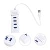 OSALADI 2pcs USB Port Hub Splitter Adapter Compact Cable Expansion for Laptop High-Speed Data to Design view 4