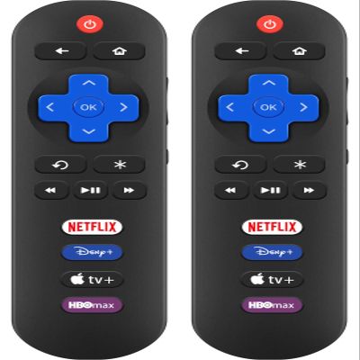 (2-Pack) for Onn-Roku-TV-Remote,for TCL-Roku-TV-Remote,for Hisense Roku/Sharp Roku/Insignia Roku Smart TVs (Only for Roku TV)
