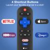 (2-Pack) for Onn-Roku-TV-Remote,for TCL-Roku-TV-Remote,for Hisense Roku/Sharp Roku/Insignia Roku Smart TVs (Only for Roku TV) view 3