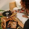 OSALADI Vinyl Record Cleaning Brush Turntable CD Album Cleaner Static Dust Brush Vinyl Records Soft Bristle CD Player Duster Record Cleaning Kit view 2