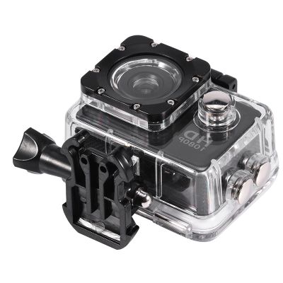 ciciglow Mini Sports Camera 7 Colors Action Camcorder 2.0 Inch Screen USB Charging 30M Water with Bracket Included for Outdoor Cycling Sports (Black)