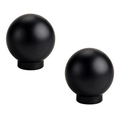 Cabinet Pull HandlesConcealed Handles2 Pcs Cabinet Handles Black Cupboard Door Knobs Closet Drawer Pull Handles, for Kitchen Bathroom Bedroom Furniture, Aluminum Alloy (Single Hole B) ( Color : Blac