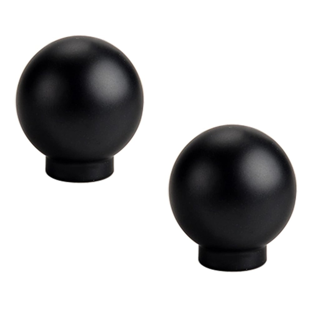Cabinet Pull HandlesConcealed Handles2 Pcs Cabinet Handles Black Cupboard Door Knobs Closet Drawer Pull Handles, for Kitchen Bathroom Bedroom Furniture, Aluminum Alloy (Single Hole B) ( Color : Blac