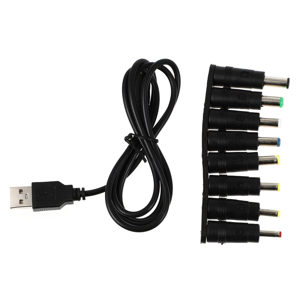 OSALADI 3sets Multi-Functional USB to Dc Power Cable Adapter Pin Dc Converter for Tablets Overload Circuit Protection Easy to Use Heat-Resistant Reliable Power Cable Adapter