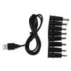 OSALADI 3sets Multi-Functional USB to Dc Power Cable Adapter Pin Dc Converter for Tablets Overload Circuit Protection Easy to Use Heat-Resistant Reliable Power Cable Adapter view 1