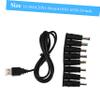 OSALADI 3sets Multi-Functional USB to Dc Power Cable Adapter Pin Dc Converter for Tablets Overload Circuit Protection Easy to Use Heat-Resistant Reliable Power Cable Adapter view 3