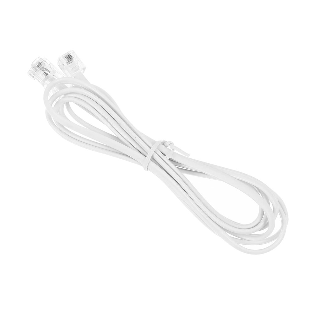 OSALADI 2pcs Telephone Connecting Cable Conductor Landline Cord for Home Office Use Male Compatible Phone Fax Modem Easy -Play
