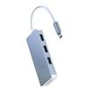 Gatuida 2pcs Single USB Hub with Ports and Micro Interface Type-c Compatible for Windows and Laptops Compact Design for Travel and Work Grey view 2
