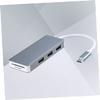 OSALADI 2pcs Single USB Hub Type- Compact for Laptops Lightweight Design for Compatible Space Grey Type- Card Reader view 2