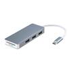OSALADI 2pcs Single USB Hub Type- Compact for Laptops Lightweight Design for Compatible Space Grey Type- Card Reader view 4
