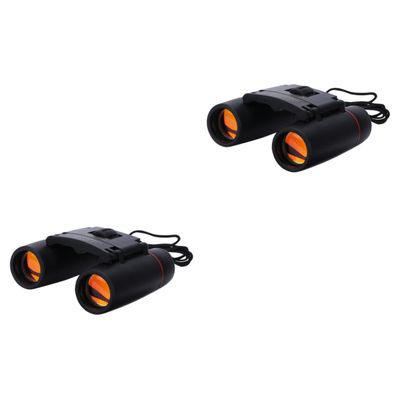 OSALADI 2pcs Folding Binoculars Compact Miniature Design for Outdoor Activities Bird Watching Hiking and Concerts Multi-Coated Optics Lightweight for Travel