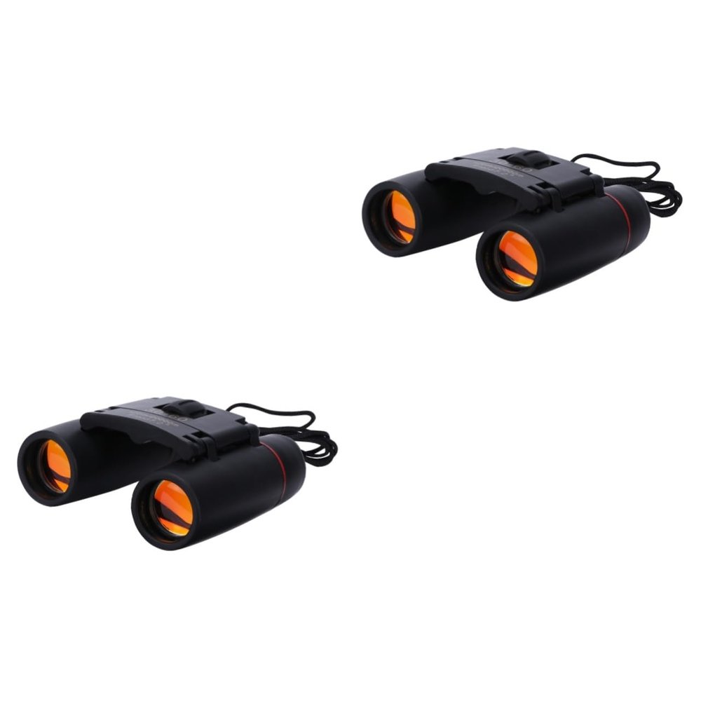 OSALADI 2pcs Folding Binoculars Compact Miniature Design for Outdoor Activities Bird Watching Hiking and Concerts Multi-Coated Optics Lightweight for Travel