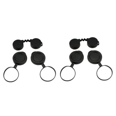 OSALADI 2sets Rubber Objective Lens Caps for Binoculars and Scratch Easy Installation Compact for Outdoor Activities and Bird Watching