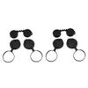 OSALADI 2sets Rubber Objective Lens Caps for Binoculars and Scratch Easy Installation Compact for Outdoor Activities and Bird Watching view 1