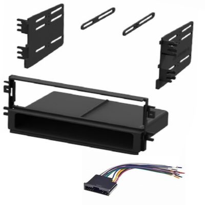 ASC Audio Single Din Car Stereo Radio Kit and Wire Harness for Kia: 2001-2002 Rio, 2002 Sedona, 1998-2001 Sephia, 2000-2002 Spectra, 1998-2003 Sportage - Black, PVC Insulated Copper Core Cable