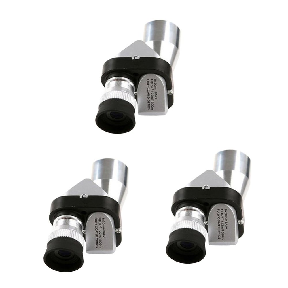 OSALADI 3pcs Optical Telescope Monocular Scope Night Vision Compact for Sports Camping Travel