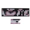127 Kawaii Cartoon 5 Sides Over Pink Black Dye Sub XDA PBT Keycap for MX Keyboard Apex 104 87 75 61 96 KBD75 ID80 64 68 view 2