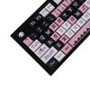 127 Kawaii Cartoon 5 Sides Over Pink Black Dye Sub XDA PBT Keycap for MX Keyboard Apex 104 87 75 61 96 KBD75 ID80 64 68 view 4