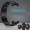 IENYU Stainless steel Wristband For Amazfit TREX Pro Replacement Strap Watchband Smartwatch Sports Silicone Band (Color : B style black) view 2