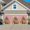 Christmas Garage Door Banner Cover Decorations, Large Outdoor Hanging Garage Door Covers Christmas Thanksgiving Halloween Wall Backdrop for Holiday Party, Snowflake Squirrel Gold Snowflake 6x13ft view 1