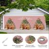 Christmas Garage Door Banner Cover Decorations, Large Outdoor Hanging Garage Door Covers Christmas Thanksgiving Halloween Wall Backdrop for Holiday Party, Snowflake Squirrel Gold Snowflake 6x13ft view 2