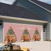 Christmas Garage Door Banner Cover Decorations, Large Outdoor Hanging Garage Door Covers Christmas Thanksgiving Halloween Wall Backdrop for Holiday Party, Snowflake Squirrel Gold Snowflake 6x13ft view 4