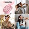 TuneFlux Wireless Bluetooth Headphones Over Ear, 80H Playtime, 3EQ Sound Modes, HiFi Stereo Headphones with Deep Bass, Foldable Bluetooth 5.3 Headsets for Smartphone/PC/Computer-Rose Gold view 4