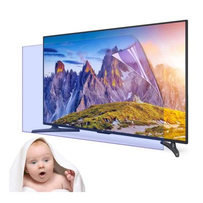 KRHINO Anti-Glare TV Screen Protector Material Anti-Fingerprint Film/Anti-Reflection/Anti-Blue Light Filter for LCD, LED, OLED & QLED 4K HDTV, Customizable (Color : Hd Version, Size : 75 inch 16