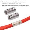 2pcs Power Cord Extension Terminal Metal Audio Cable Terminal 0 Gauge Input Output Wire Coupler for Car Audio System view 3