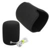 BT Speaker Cover for HomePod 2nd Gen with Silicone Pad, Washable Fabric, Simple Black Design view 4