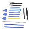 Electronics Repair Tools, 16 Pieces HighEfficiency Plastic Spudger Double Head with Tweezers for Cell Phones, Tablets, Laptops view 4