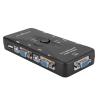 Airshi Computer Switch Box, Button Switch 4 Port VGA Monitor Hub USB 2.0 for PC Keyboard view 1