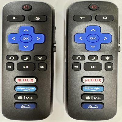 USARMT Pack of 2 Universal Roku TV Remote Control Compatible with All Brands Roku TVs TCL Roku Hisense, ONN, Sharp, Element, Westinghouse, Philips, Smart TVs (Not for Roku Stick/Box)