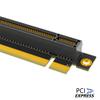 PCI-E 16X Video Card Reverse Riser Card, PCI-e 16X 3.0 90-Degree Reverse Male to Female Riser Card for 1U/2U PC Graphics Card Adapter (Installation Direction Towards CPU) (1U) view 3