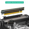 PCI-E 16X Video Card Reverse Riser Card, PCI-e 16X 3.0 90-Degree Reverse Male to Female Riser Card for 1U/2U PC Graphics Card Adapter (Installation Direction Towards CPU) (1U) view 4