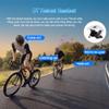 VSYSTO 2K Helmet Camera with Bluetooth Helmet Headset, Smile Face Taillight, Remote Control, WiFi 170 Super Wide Angle SONYIMX335 Lens Waterproof Motorcycle Bike Helmet Dash Cam, G-Sensor view 2