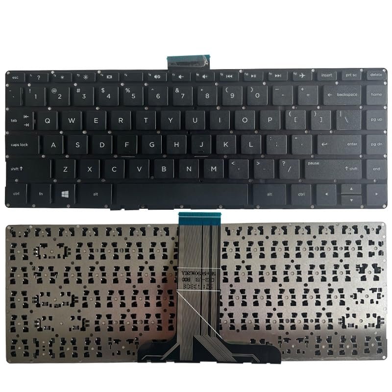 ANROI OEM US Laptop Keyboard for HP Pavilion x360 13-S 13T-S 13-s000 13t-s000 13-s100 13-S128NR 13-S192NR 13-s200 901658-251 Black White Accessories (Color : Black)