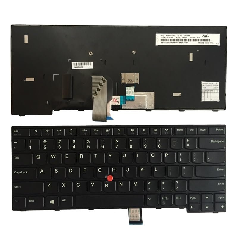 ANROI OEM New English Laptop Keyboard for Lenovo Thinkpad E470 E470C E475 FRU 01AX040 US Keyboard Replacemen Accessories