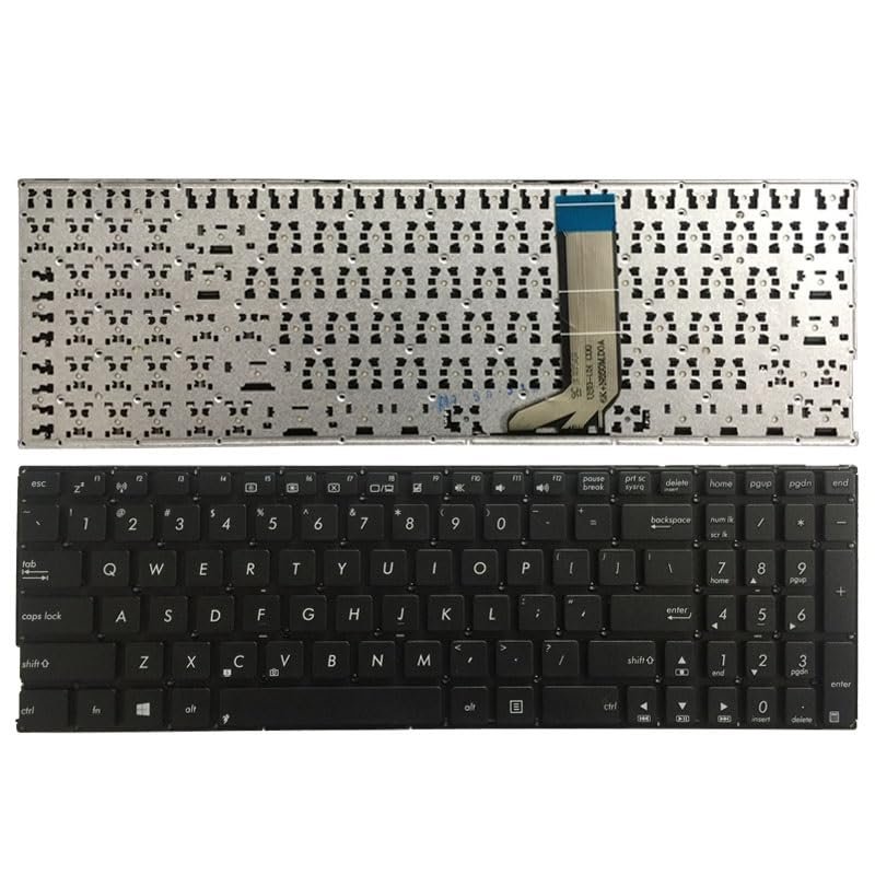 ANROI OEM US Keyboard for Asus X756U X756UA X756UB X756UJ X756UQ X756UV X756U X756 English Laptop Keyboard Accessories