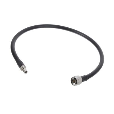 MECCANIXITY 1Pcs 2FT Coaxial Cables 400 Type N Male to SMA Male Low Loss Coaxial Cable Extension Jumper Cable for Cell Phone Signal Booster,Amplifier,Antennas,SWR Met Black Black