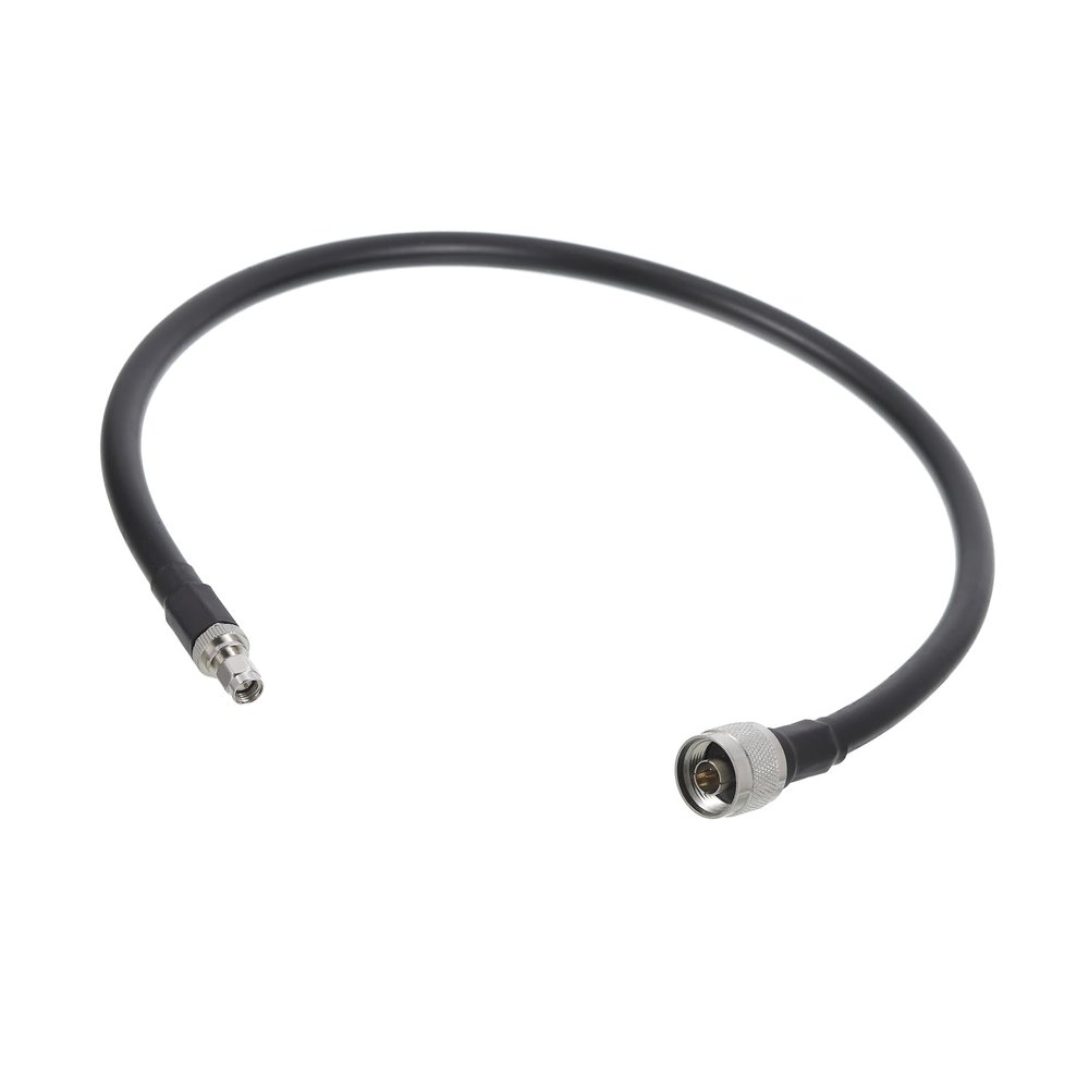 MECCANIXITY 1Pcs 2FT Coaxial Cables 400 Type N Male to SMA Male Low Loss Coaxial Cable Extension Jumper Cable for Cell Phone Signal Booster,Amplifier,Antennas,SWR Met Black Black