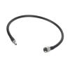 MECCANIXITY 1Pcs 2FT Coaxial Cables 400 Type N Male to SMA Male Low Loss Coaxial Cable Extension Jumper Cable for Cell Phone Signal Booster,Amplifier,Antennas,SWR Met Black Black view 1
