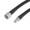 MECCANIXITY 1Pcs 2FT Coaxial Cables 400 Type N Male to SMA Male Low Loss Coaxial Cable Extension Jumper Cable for Cell Phone Signal Booster,Amplifier,Antennas,SWR Met Black Black view 3