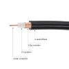 MECCANIXITY 1Pcs 2FT Coaxial Cables 400 Type N Male to SMA Male Low Loss Coaxial Cable Extension Jumper Cable for Cell Phone Signal Booster,Amplifier,Antennas,SWR Met Black Black view 4