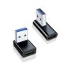 Critin 2 Pack Right Angle USB 3.0 Male to USB-C Female Adapter, 90 Degree Angle USB 3.0 Male to Type C Female Connector for PC, Laptop, Tablet and Phones view 1